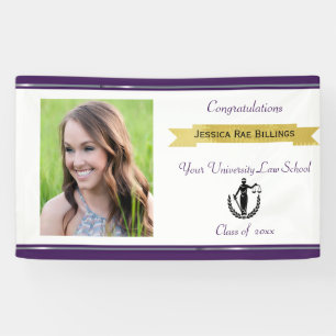 Graduation, Law School, Custom Photo, Banner