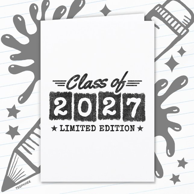Graduation Limited Edition Senior Class of 2027 Card (Creator Uploaded)