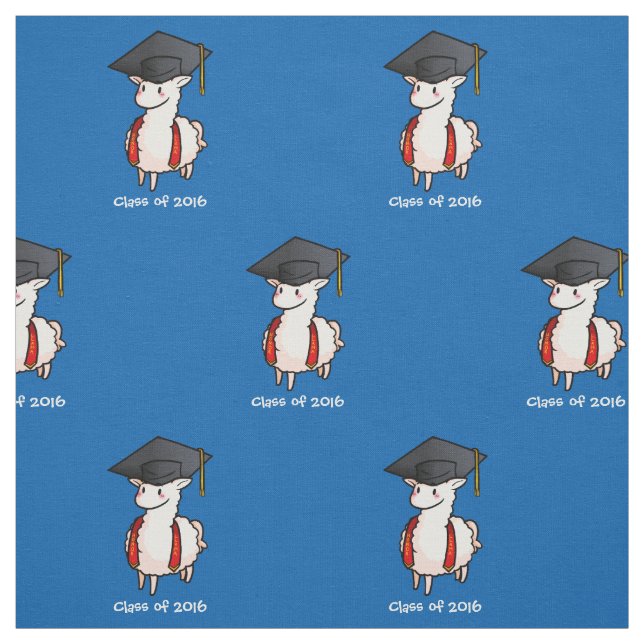Graduation Llama Fabric (Swatch)