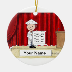 Graduation - Male Ceramic Ornament