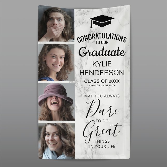 Graduation Marble Photo 2025 Class Year Banner (Creator Uploaded)
