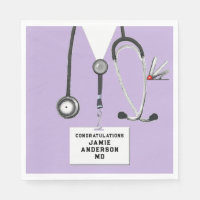 Graduation Medical School Party Napkins