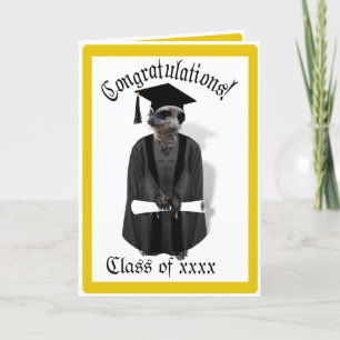 Graduation Meerkat Graduate Gold Card