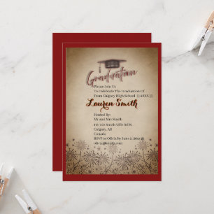 Graduation Modern Graduation Party Invitation