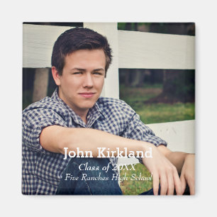 Graduation Modern Photo Flexible Magnet