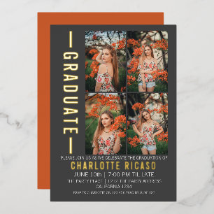 Graduation Modern Photo Template Personalised