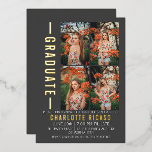 Graduation Modern Photo Template Personalised