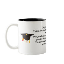 Graduation mug Graduation Hat With Words