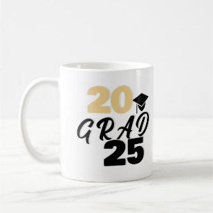 Graduation Mug, Year, text, Class, Grad Coffee Mug