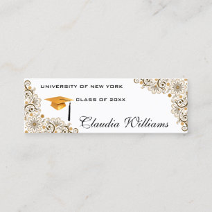 Graduation Name Card - Elegant Classic Insert Card