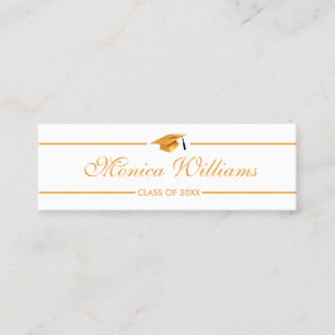 Graduation Name Card - Elegant Classic Insert Card