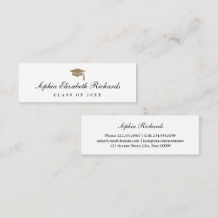 Graduation Name Card - Elegant Enclosure Cards