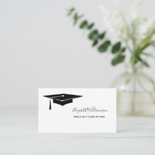 Graduation Name Card Elegant Insert Card