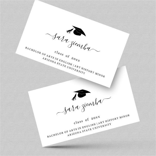 Graduation Name Card Grad Announcement Insert (Creator Uploaded)