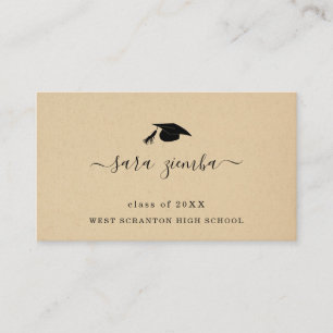 Graduation Name Card Grad Announcement Insert