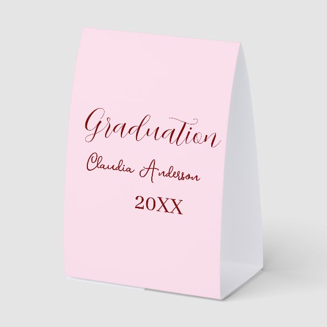 Graduation name class of 20XX mauve calligraphy co (Front)