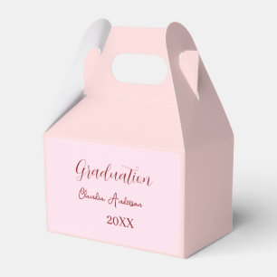 Graduation name class of 20XX mauve calligraphy co Favour Box