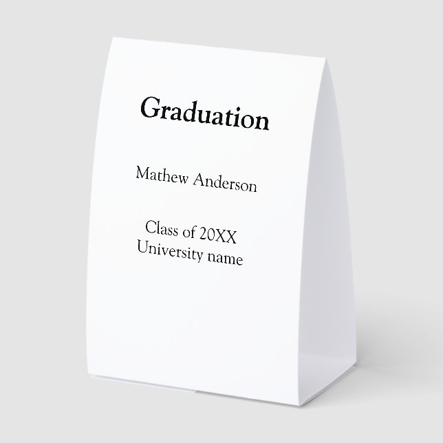 Graduation name class of 20XX university name simp (Front)