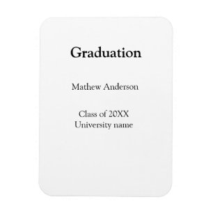 Graduation name class of 20XX university name simp Magnet