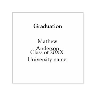 Graduation name class of 20XX university name simp Self-inking Stamp
