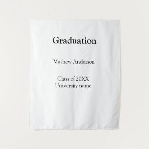 Graduation name class of 20XX university name simp Tapestry