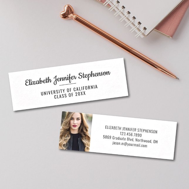 Graduation name insert simple photo card (Creator Uploaded)