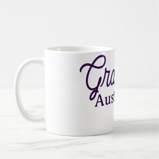 Graduation name purple simple minimal stylish call coffee mug