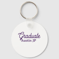 Graduation name purple simple minimal stylish call