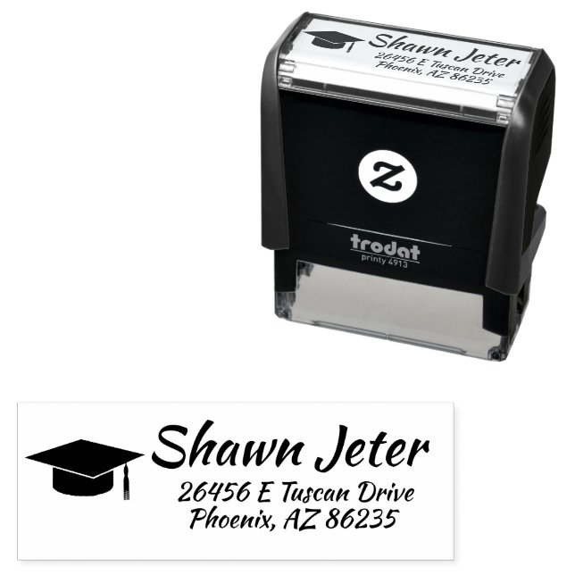Graduation, New Grad Self Inking Rubber Stamp (In Situ)