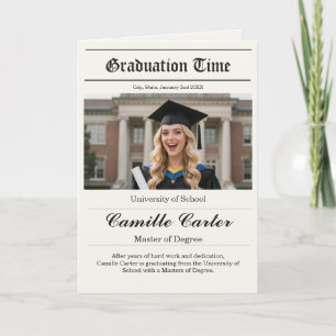 Graduation Newspaper - Custom Photo Announcement