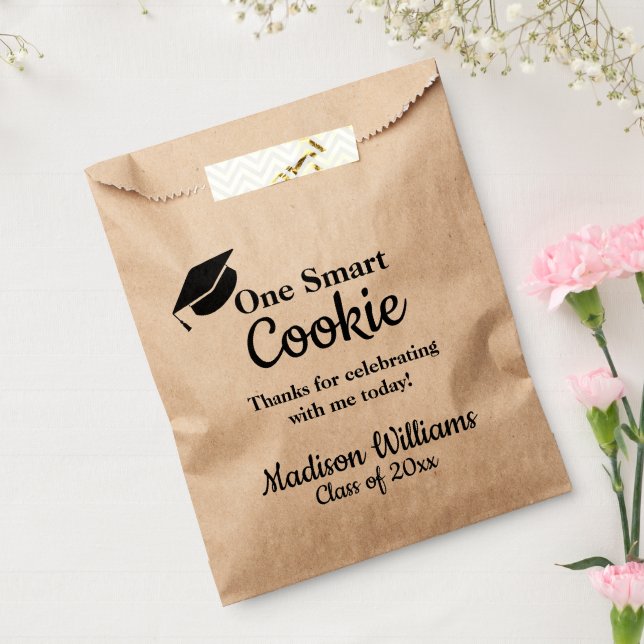 Graduation One Smart Cookie To go Treat Favour Bag (Sealed)