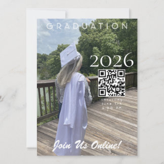 Graduation Online Invitation QR Code 2026 Photo