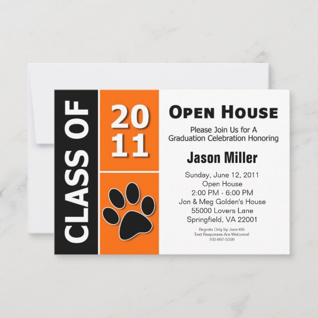 Graduation Open House Invitation (Front)