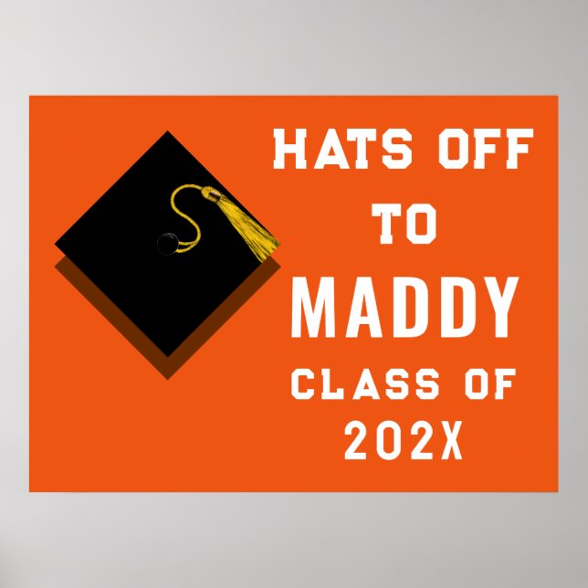 Graduation Orange 2026 Poster (Front)