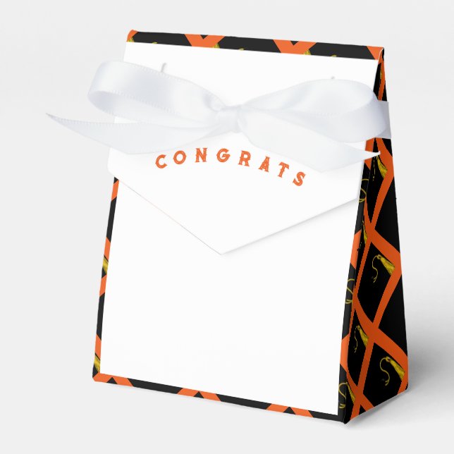 Graduation Orange Favour Box (Front Side)