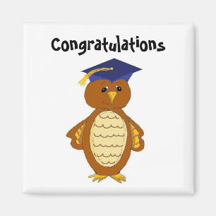Graduation Owl Magnet
