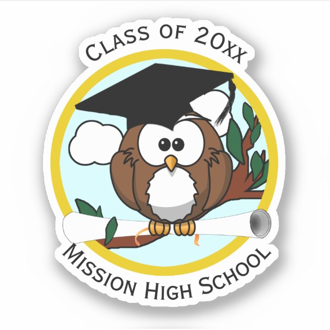 Graduation Owl with Diploma (Front)