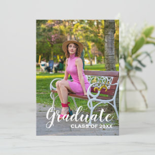 Graduation Party 2025 Photo - Chic Script Invitation