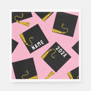 Graduation Party 2025 Pink Napkin