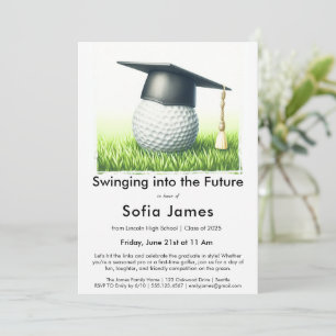 Graduation Party A Golf-Themed Graduation Invitation