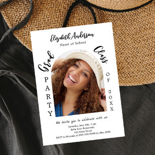 Graduation party arch photo class 2025 invitation