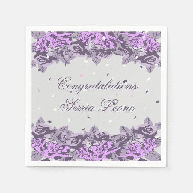 Graduation party celebration 2024 napkin (Front)