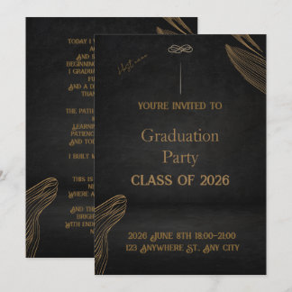 Graduation Party Celebration – A Stylish Milestone Invitation