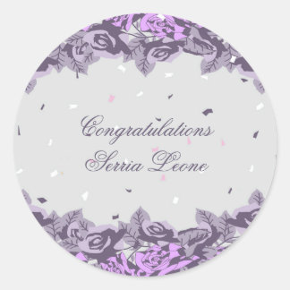 Graduation party celebrations  classic round sticker