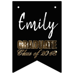 Graduation Party Class of 2018 Add Name Graduate Bunting