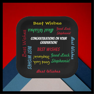 Graduation Party Colorful FUN Paper Plate