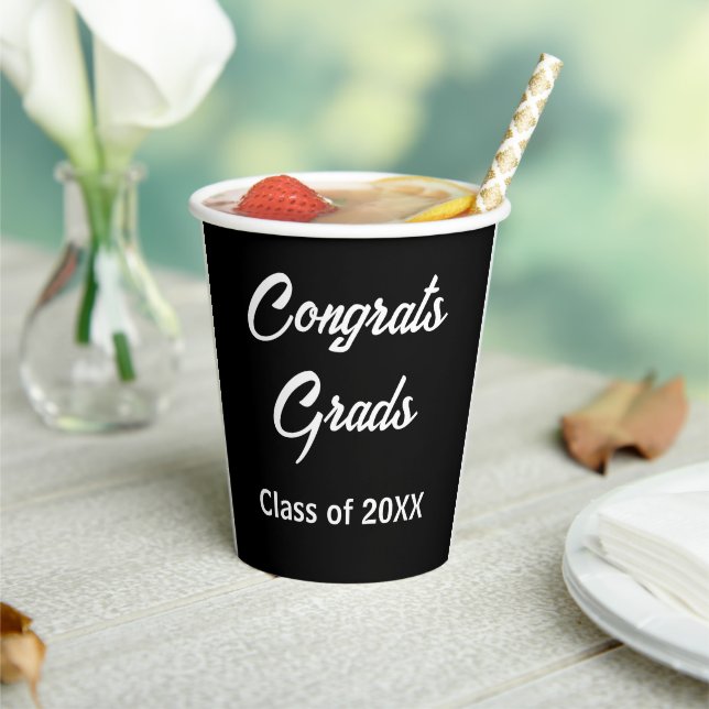 Graduation Party Decor  -Disposable Paper Cup (Insitu)