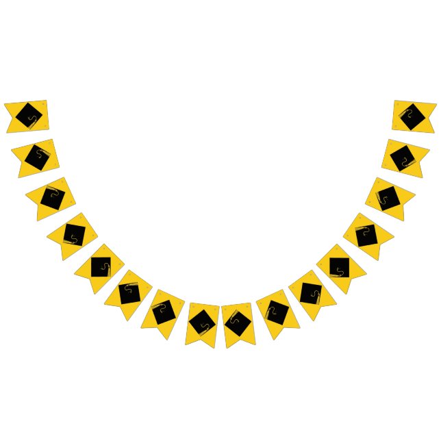 Graduation Party Decor Yellow Bunting (All)