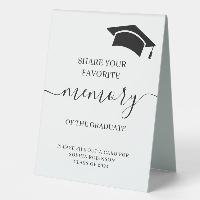 Graduation Party Favourite Memory Guest Advice (Front)