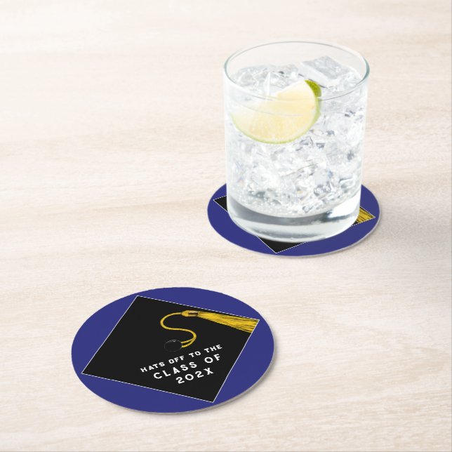 Graduation Party Favours Round Paper Coaster (Insitu)